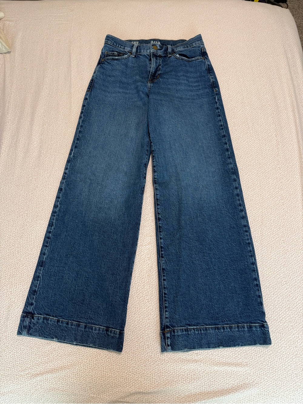 a.n.a high rise wide leg blue jeans